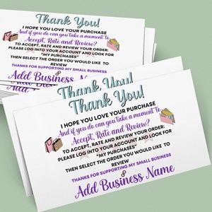 Thank You Cards with Customization